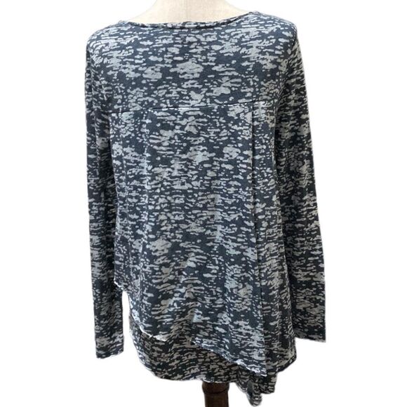 Sundance Dreamer blue and blue layered long sleeve tunic, top size small - Picture 3 of 8